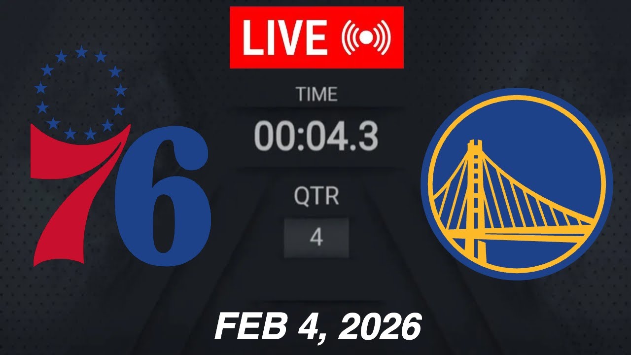 NBA LIVE! Golden State Warriors vs Philadelphia 76ers | February 4, 2026 | 2026 NBA Season Live 2K