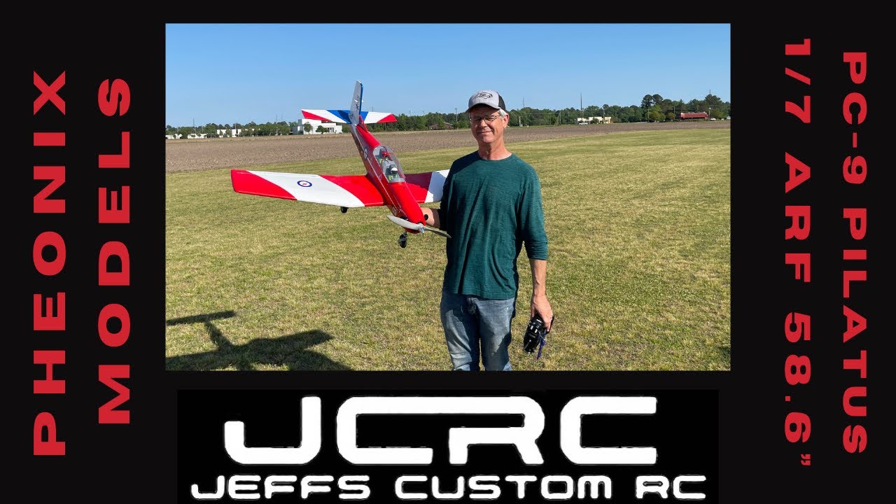 Phoenix Model PC9 Pilatus 1/7 .46-.55 GP EP ARF 58.6” Flown by Wayne at Kinston Aero-Modlers Club