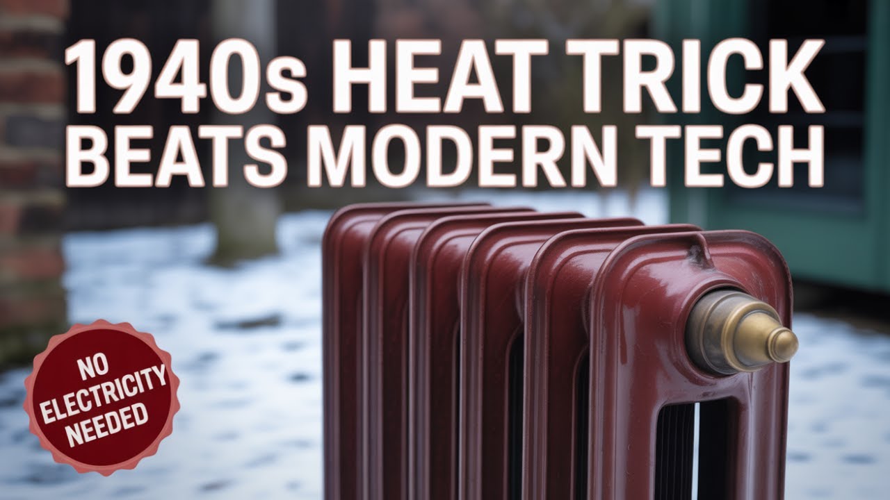 Отопительный трюк 1940-х годов, с которым современные дома не могут конкурировать!