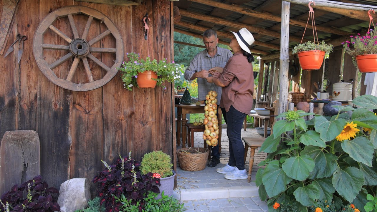 A Day in the Life of a Village. Weaving Onion Braids. Preparing the House for Winter