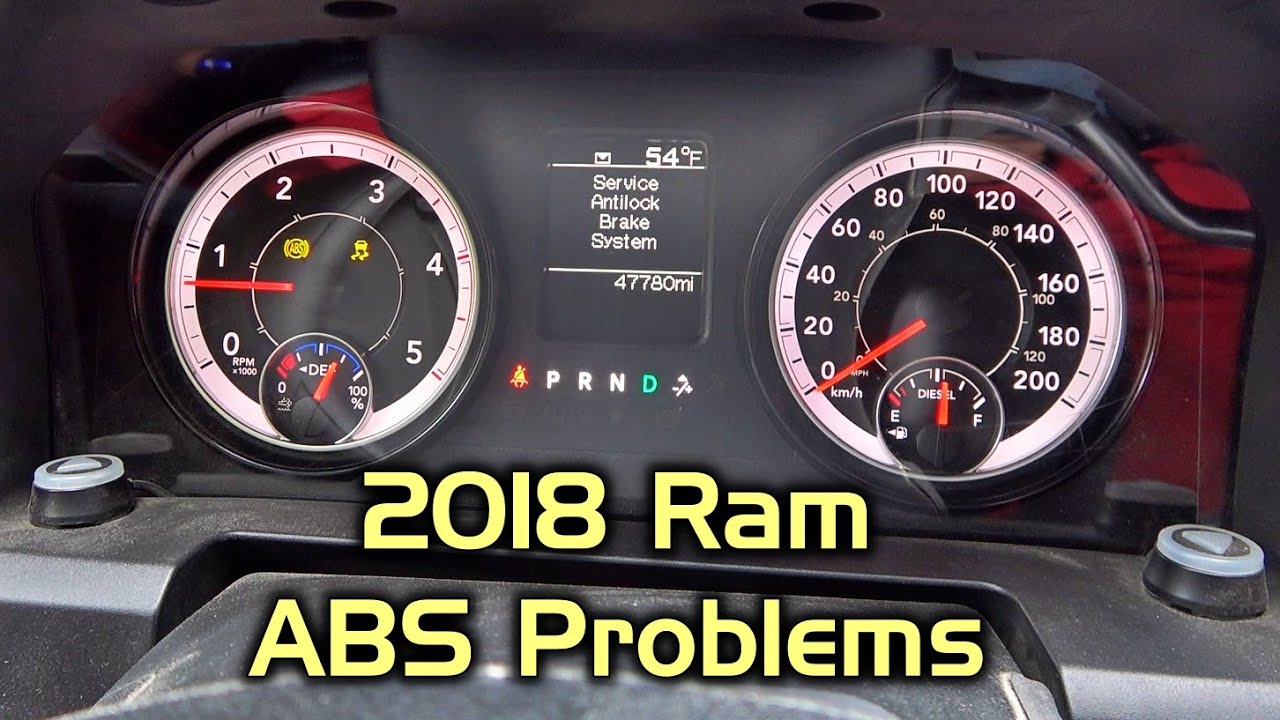 Периодическая проблема с ABS — пикап Ram 3500 2018 года