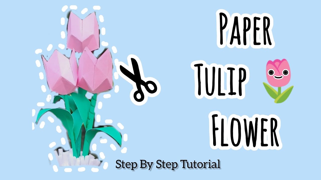 DIY Paper Tulip Flowers 🌷 | Easy Paper Craft | Best Out of Paper | Home Decoration Ideas