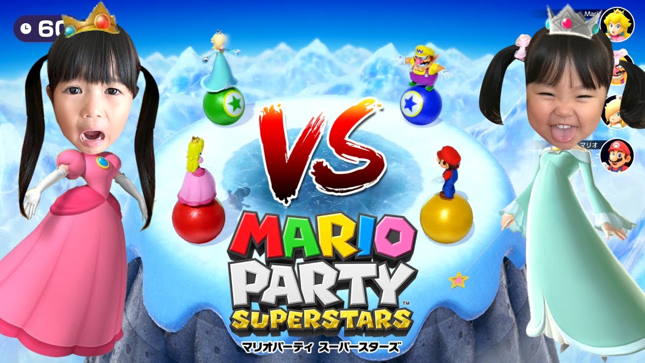 【マリオパーティスーパースターズ】まりいずママの３人でミニゲーム対決！　爆笑ゲーム実況★　優勝するのはだれ？