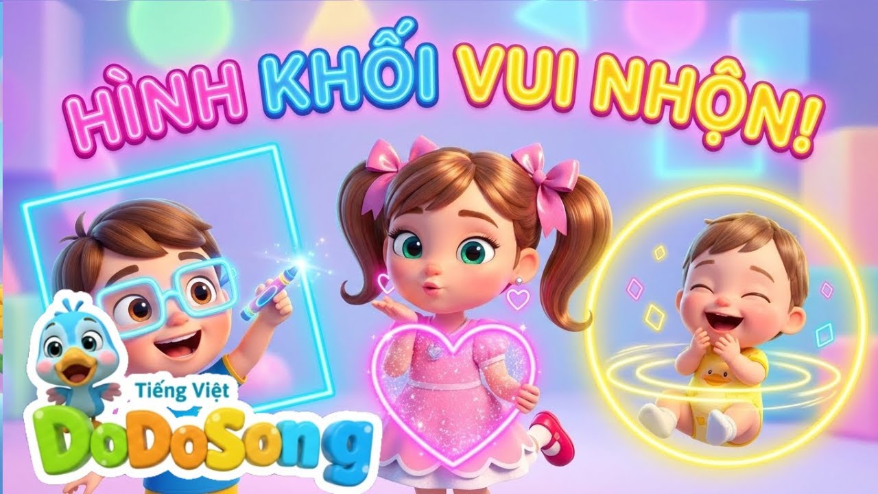 H&aacute;t V&agrave; Học H&igrave;nh Khối Với B&eacute; | Nhạc Thiếu Nhi Vui Nhộn | DodoSong Nhạc Thiếu Nhi