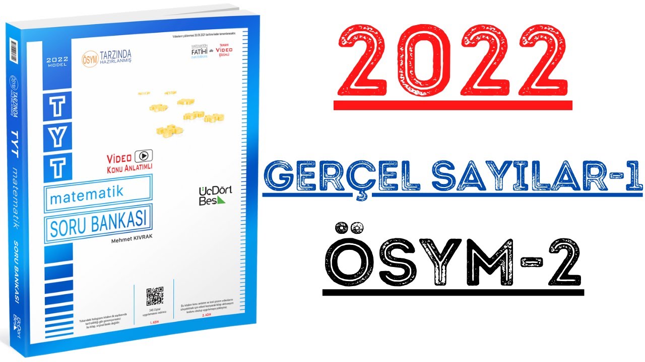 (2022) 345 TYT MATEMATİK | GERÇEL SAYILAR-1 ÖSYM TADINDA-2 | #yks2022 #tyt2022 #2022tayfa #345