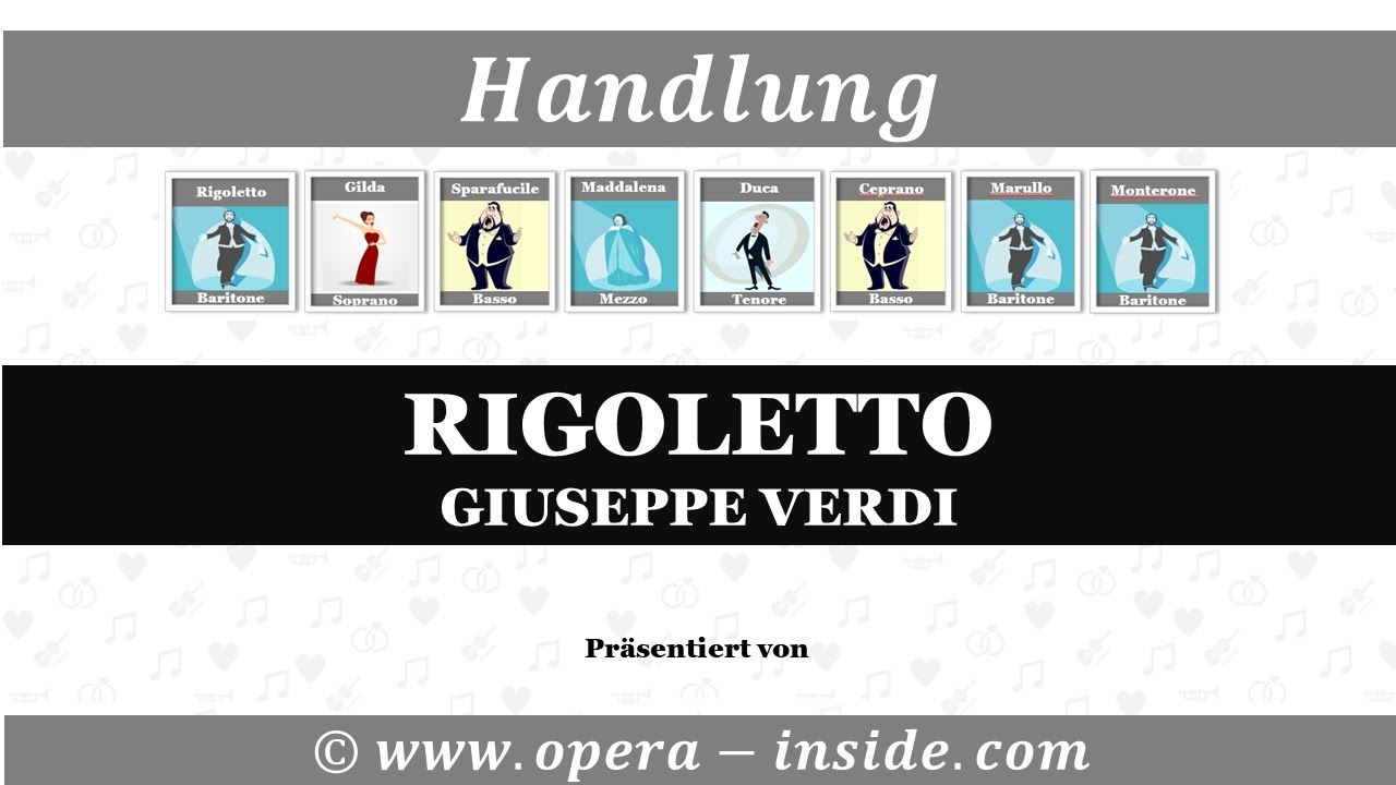 RIGOLETTO von Giuseppe Verdi &ndash; die Handlung in 4 Minuten (Zusammenfassung / Inhalt)