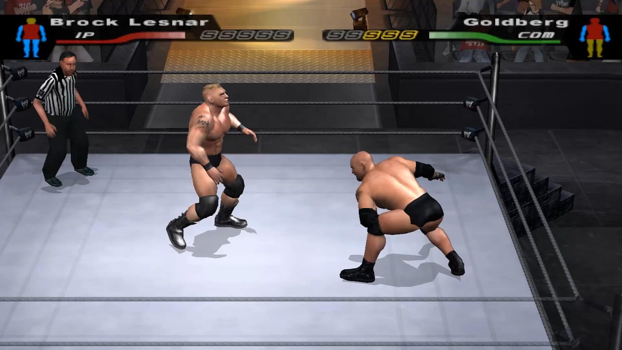 WWE SmackDown! Here Comes the Pain: Brock Lesnar vs. Goldberg First Blood in Bad Blood Full Match