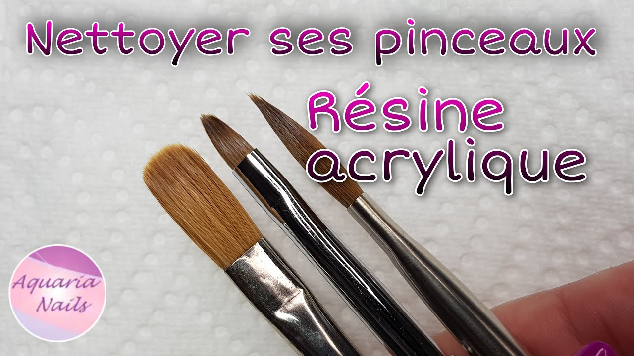 NETTOYER LES PINCEAUX de résine acrylique
