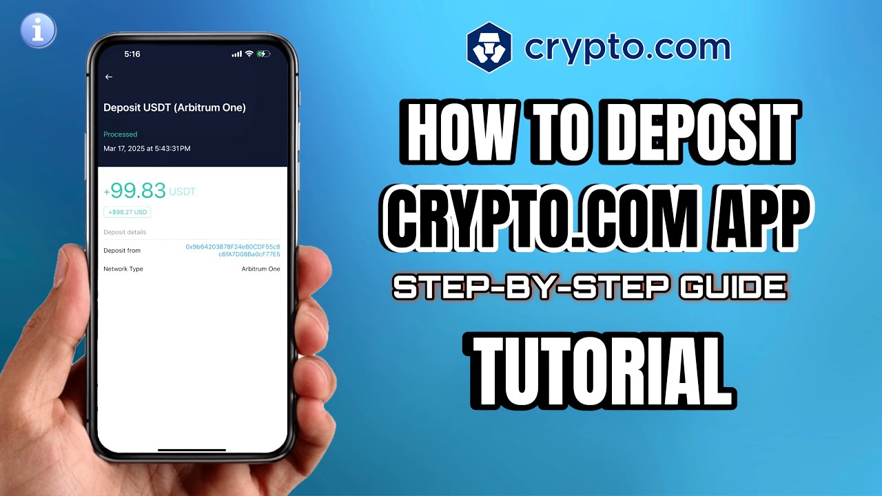 Как внести криптовалюту на счёт в приложении Crypto.com | Простое пошаговое руководство