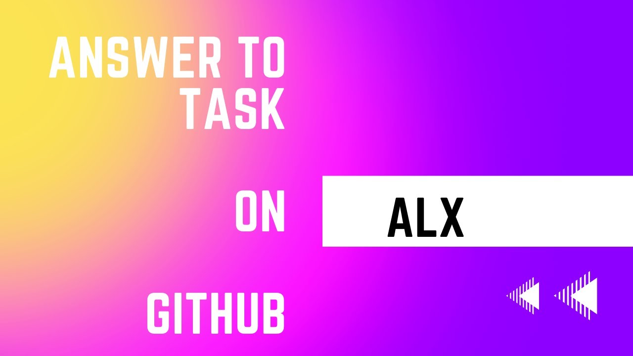 solved ALx git tasks