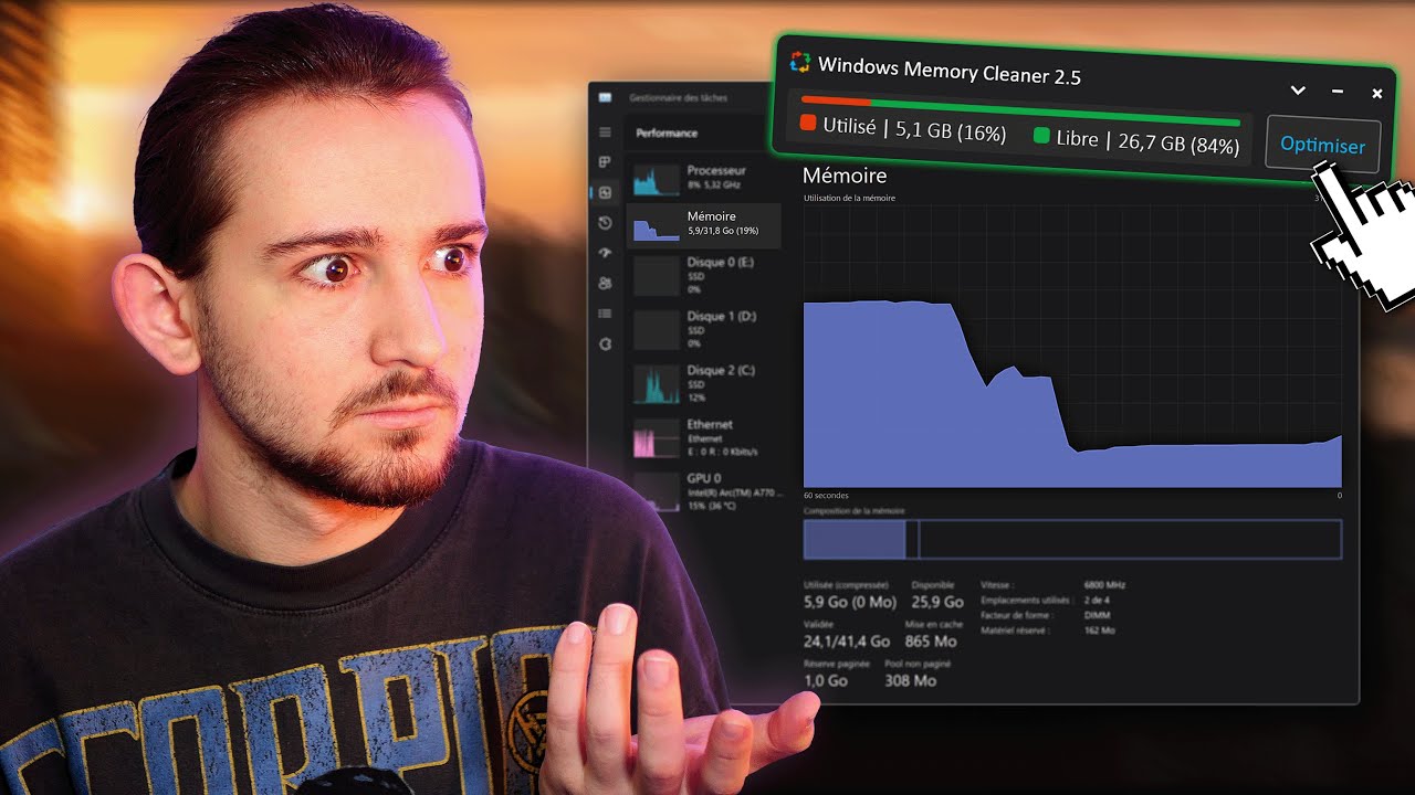 OPTIMISATION ULTIME de la RAM - Windows Memory Cleaner