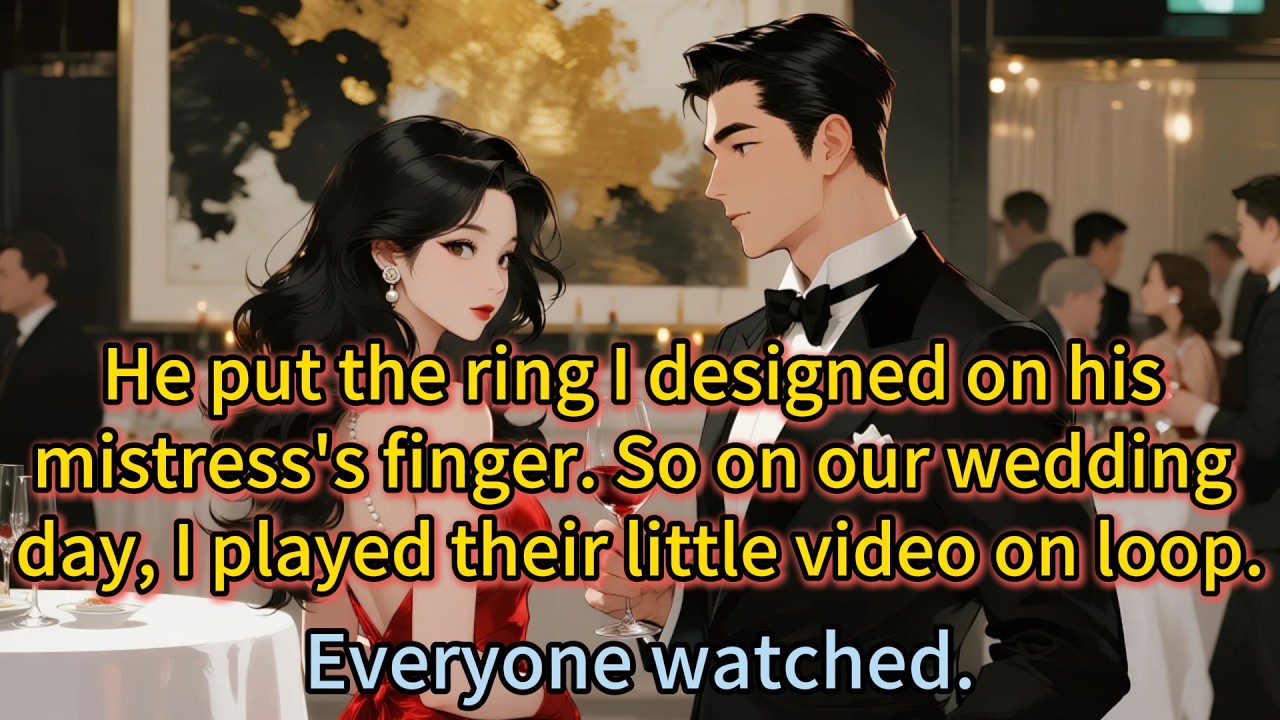 He put the ring I designed on his mistress's finger. So on our wedding day, I played their...