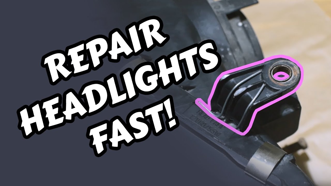 How-To :: Fix Your Broken Headlights QUICK and EASY!