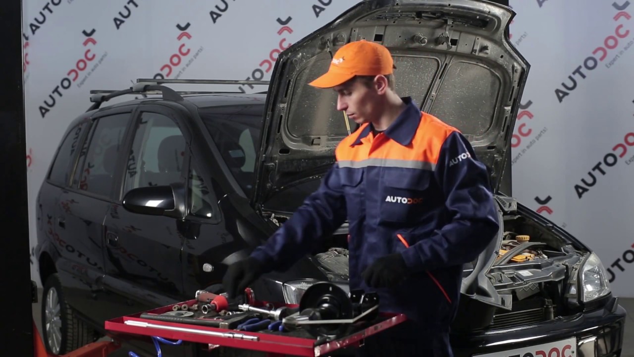Como substituir a amortecedores dianteiros no OPEL ZAFIRA A [Tutorial]