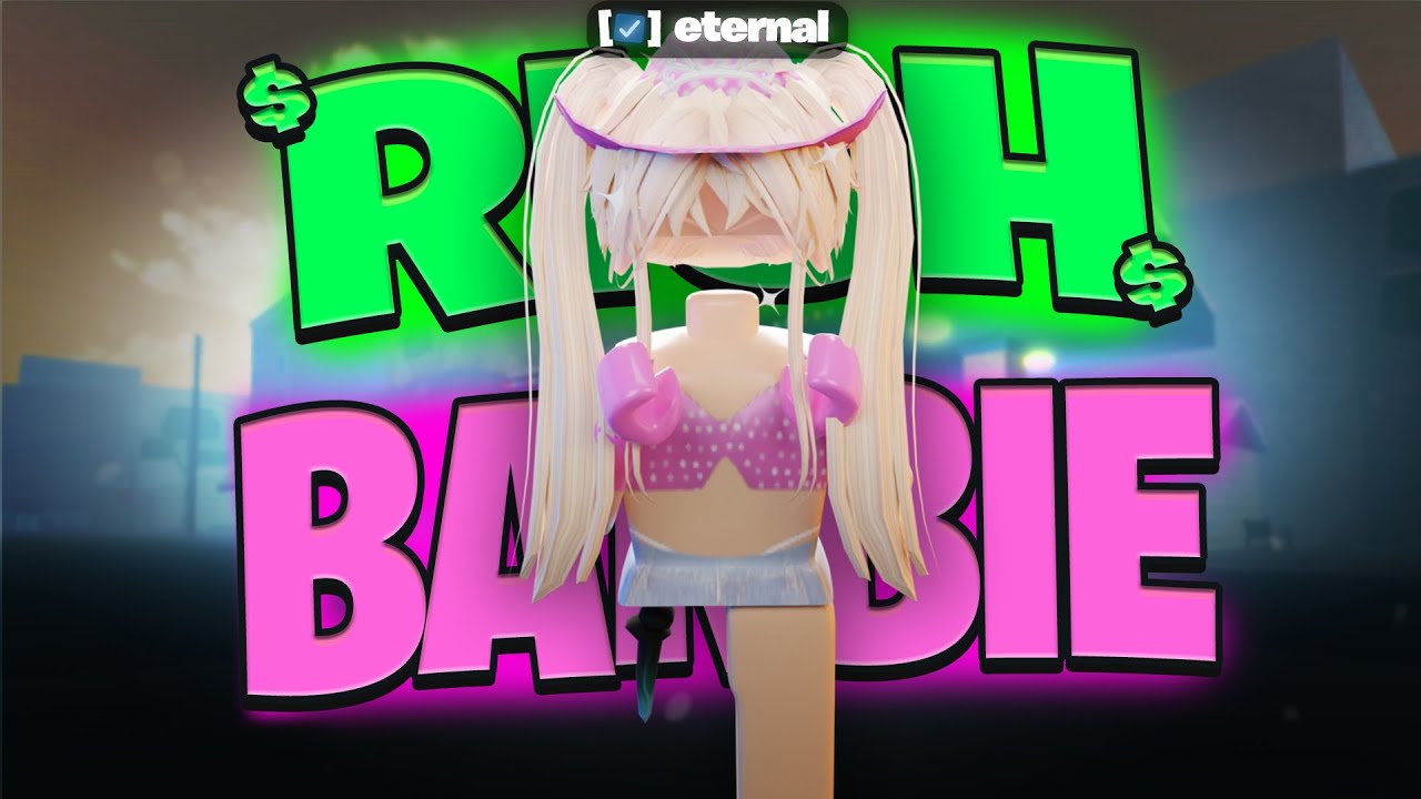 Raiding as a RICH BARBIE ⭐💄 (Da Hood)