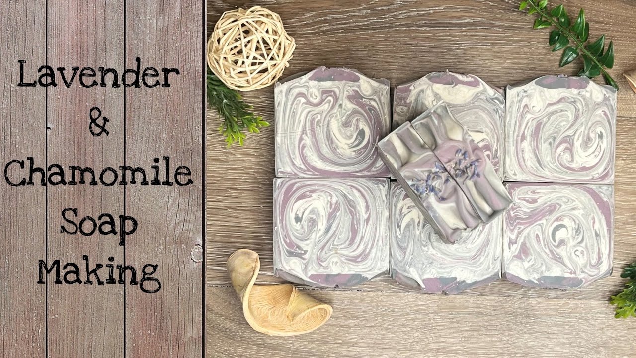 Making Goat Milk Soap-Lavender & Chamomile #soapmaking #coldprocesssoap #coldprocesssoapmaking