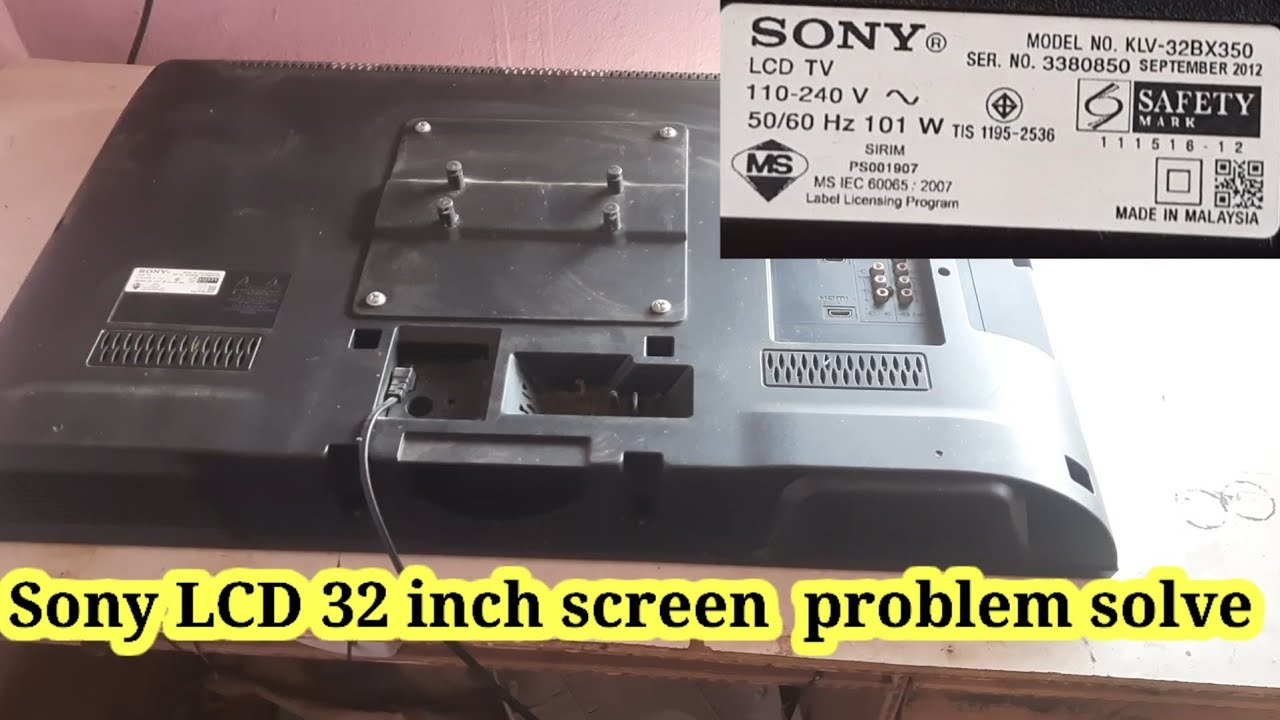SONY klv-32BX350 Screen problem repair |how to repair sony lcd screen