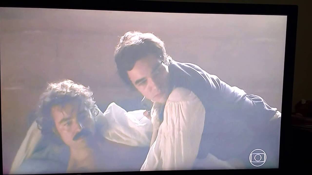 Caio Blat e Ricardo Pereira Beijo Gay com cena de ci&uacute;mes novela das onze Liberdade, Liberdade