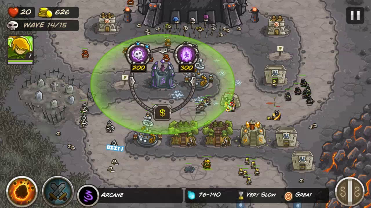 [Walkthrough] (Android) Kingdom Rush ► Level 12 The Dark Tower (Campaign)