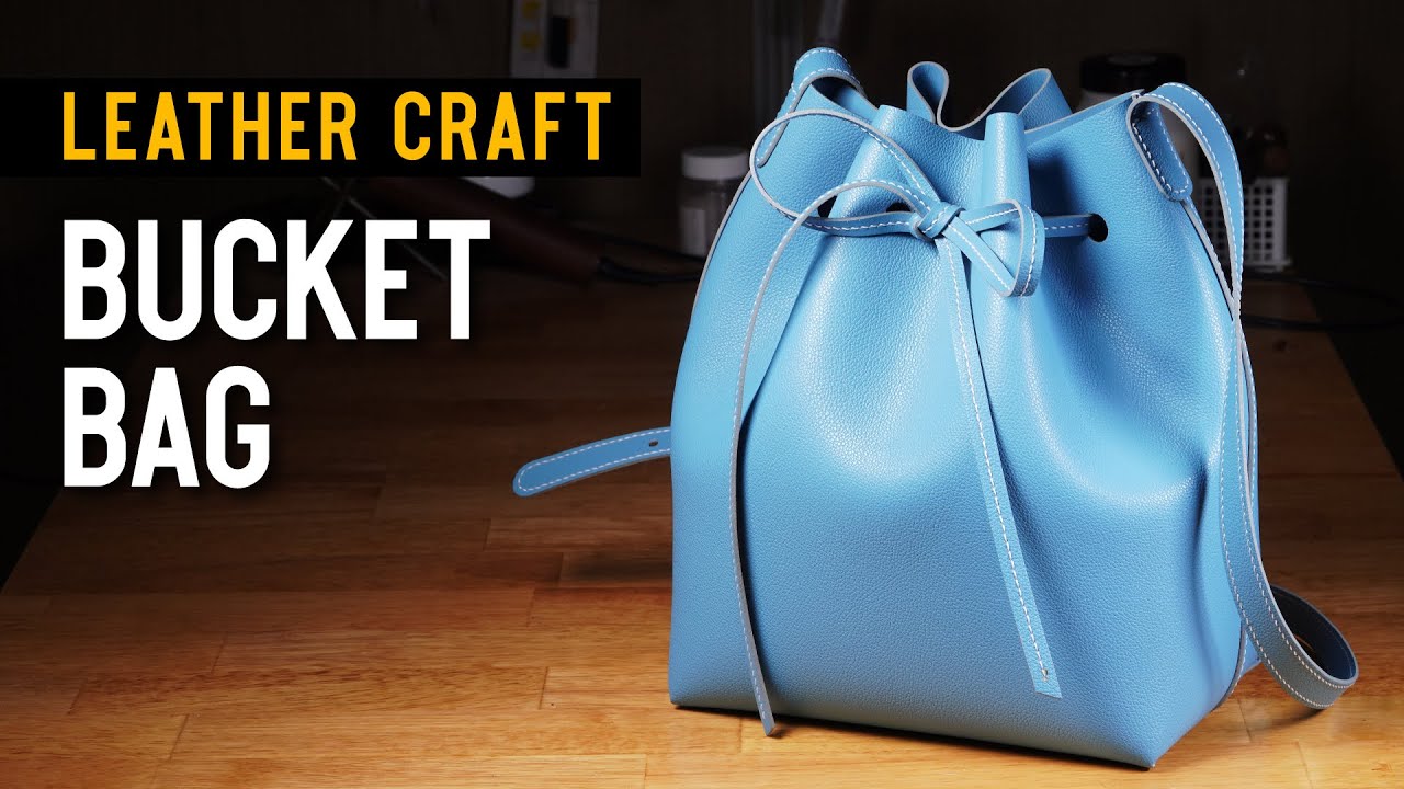 [가죽공예]버킷백+패턴 : [leather craft]making a bucket bag