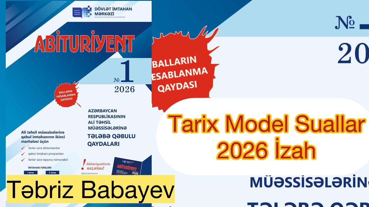 DİM Tarix Model Suallar (2026)