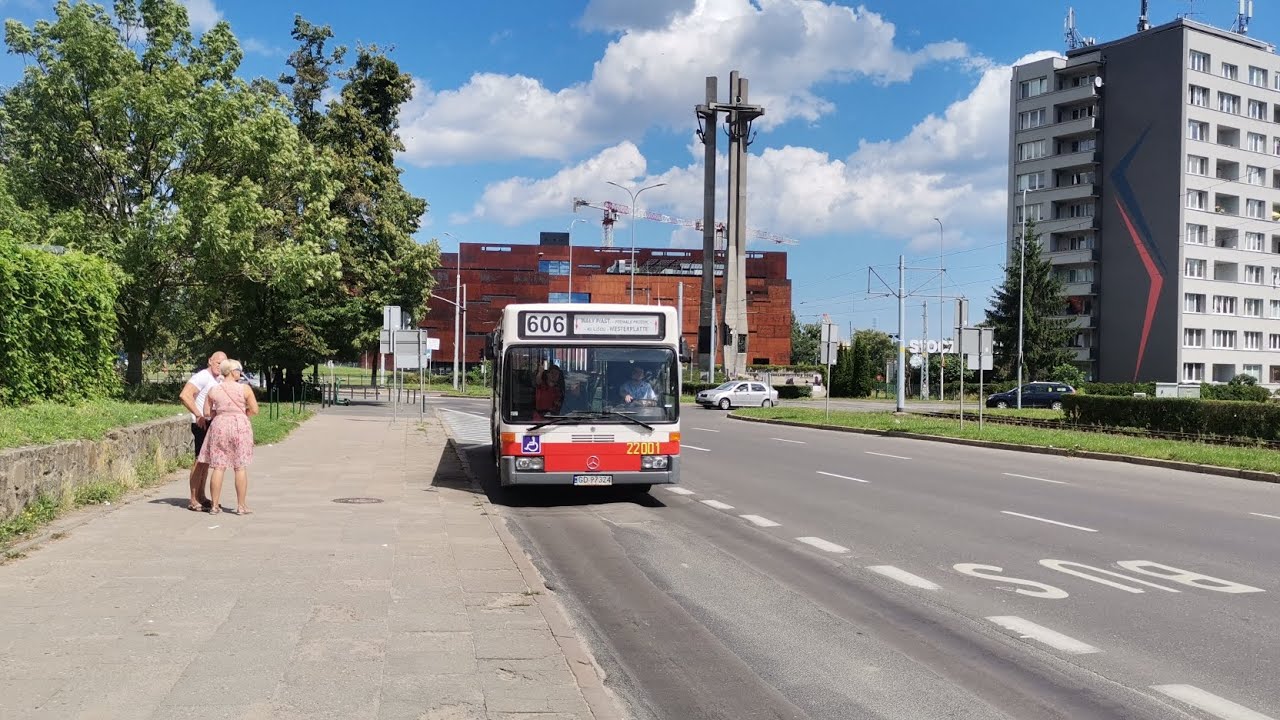 GAIT linia 606 kierunek Westerplatte Mercedes-Benz O405N #22001 ex #2001