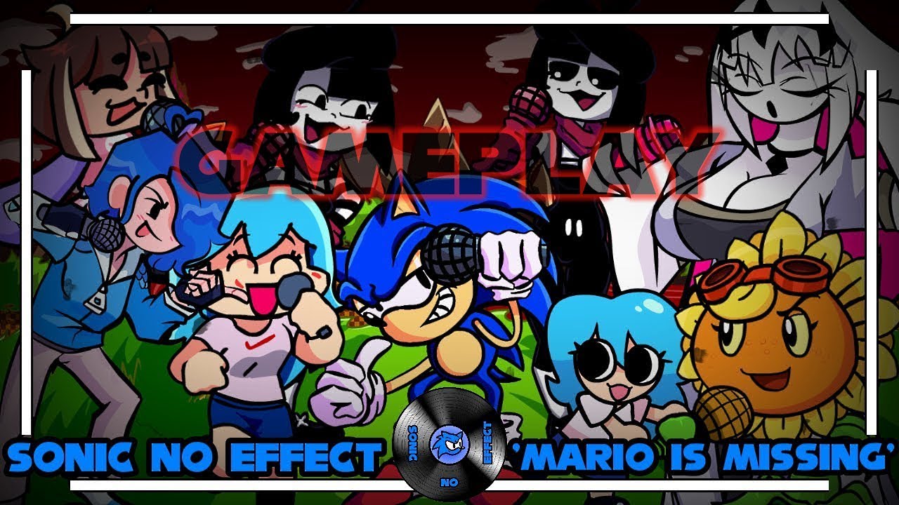 FNF - Sonic vs  8 Girls (different Mods) / 'Mario Is Missing' (Gameplay/Sonic No Effect/Music Video)