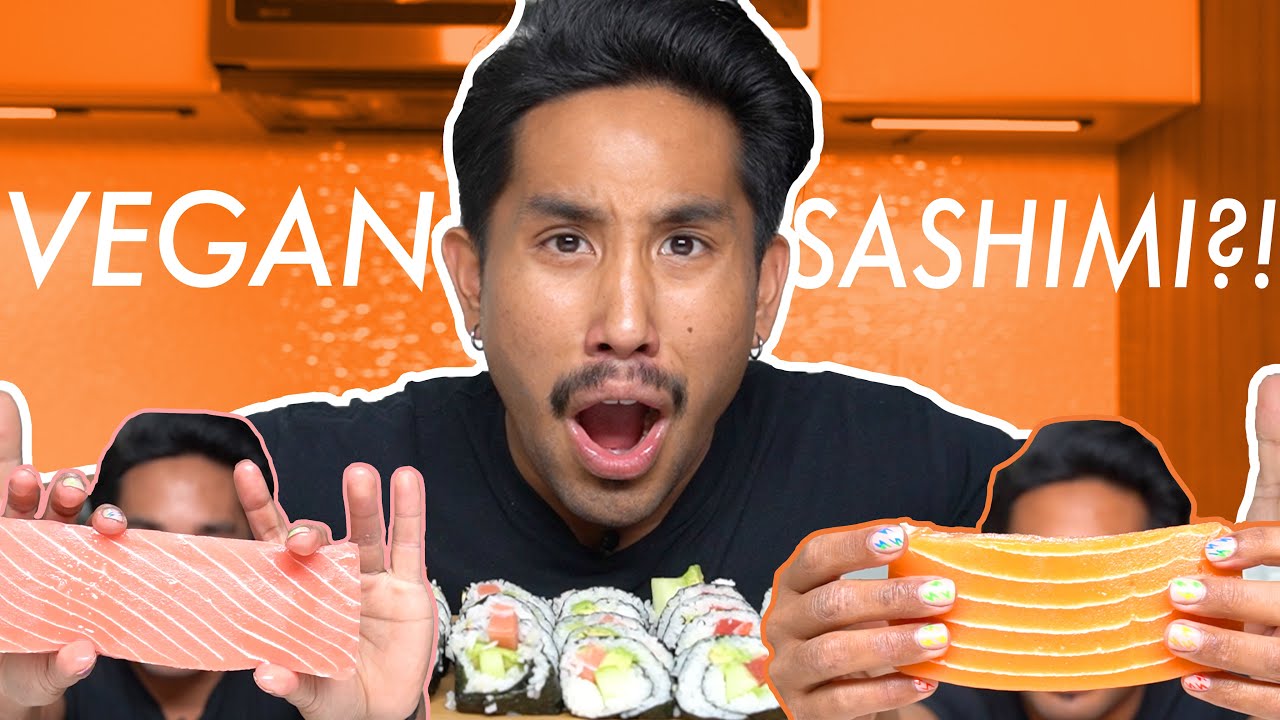 Trying Vegan Salmon & Tuna?! Mukbang | HeyItsPeter