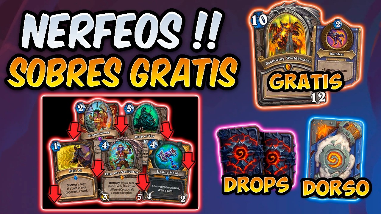NERFEOS FUERTES PRONTO - SORTEOS, SOBRES y MÁS !! │HEARTHSTONE CATACLISMO