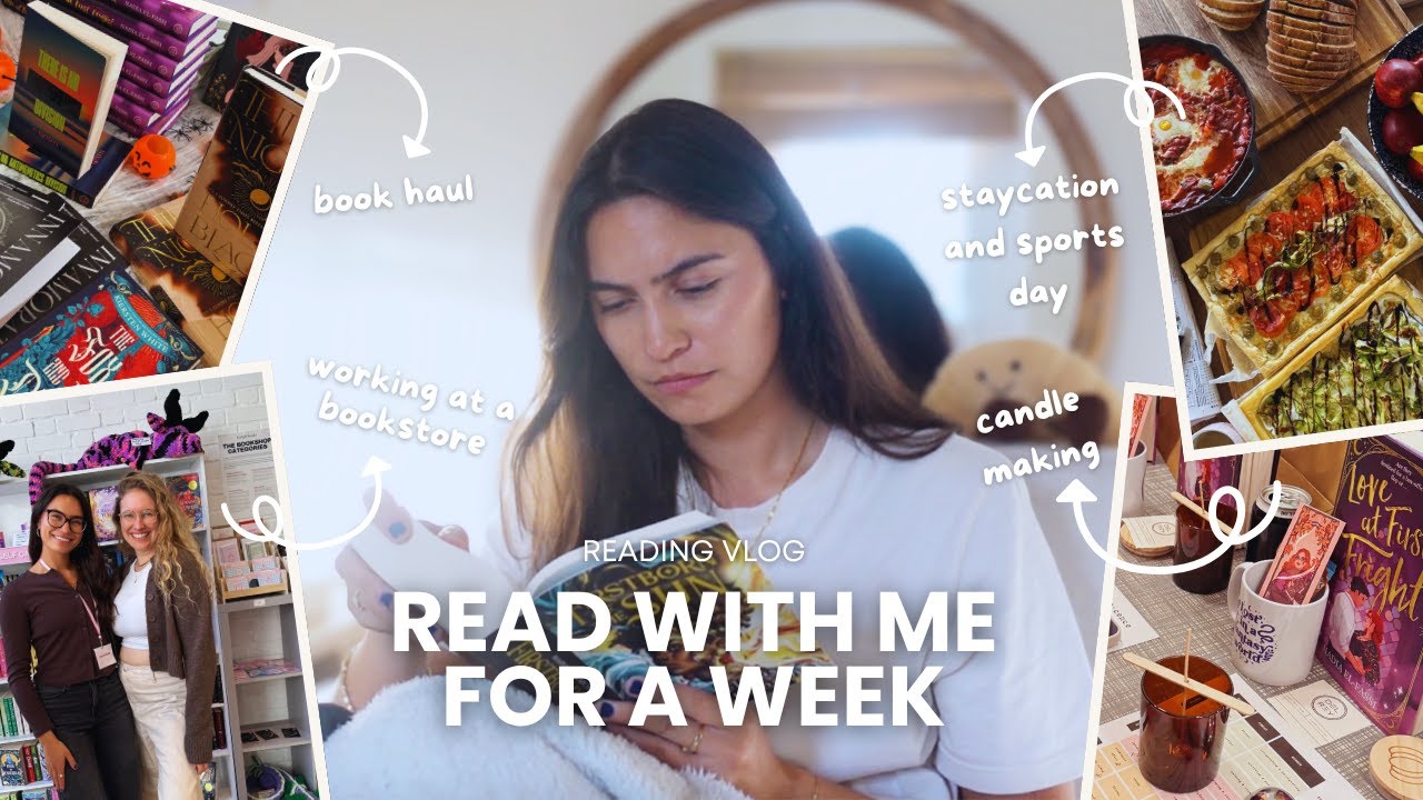 A Week in Reading 📖 | Reading Vlog, Book Haul, Weekend Staycation 🍂📚💕✨