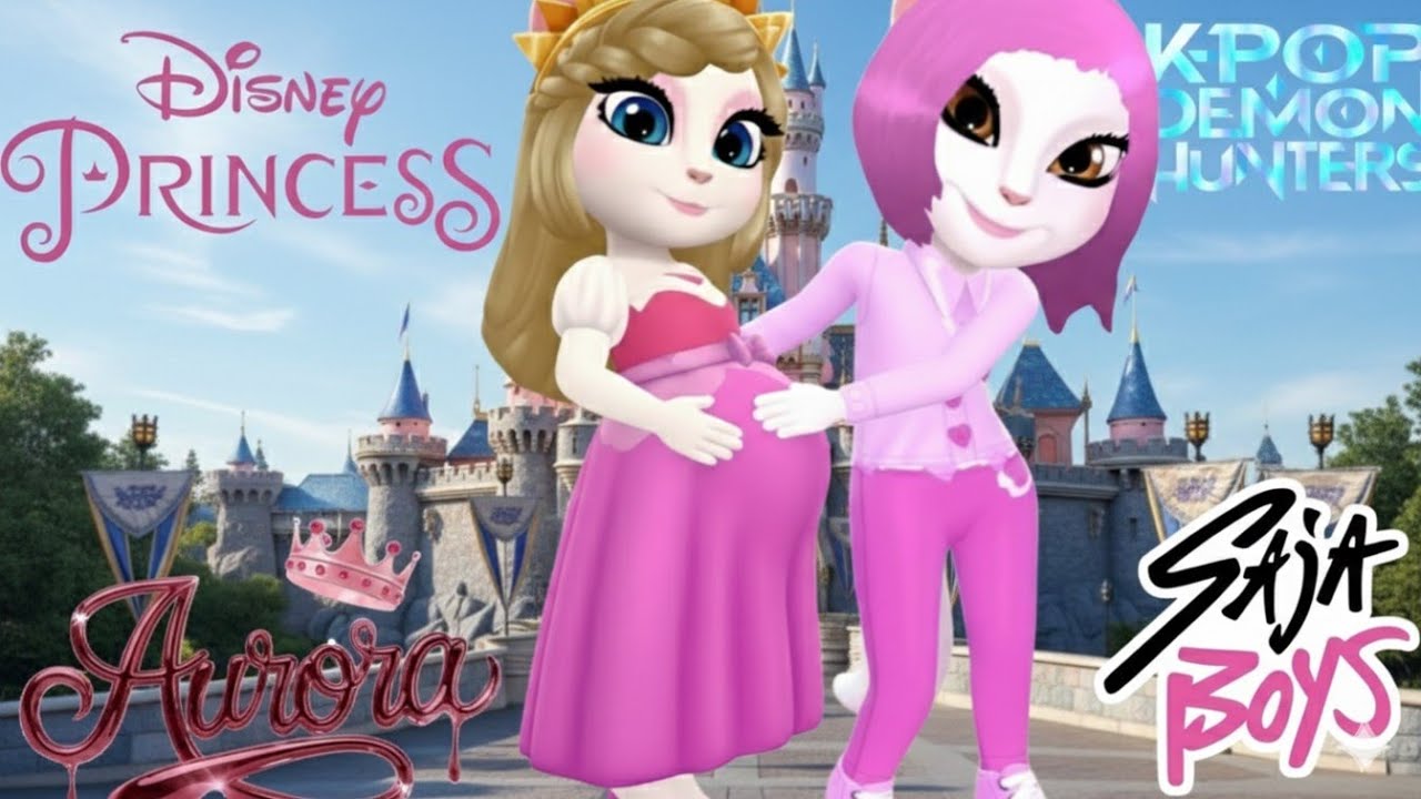 👑💖 My Talking Angela 2 | Pregnant Princess Aurora ✨ Cosplay with Romance Saja Boy 💖👑