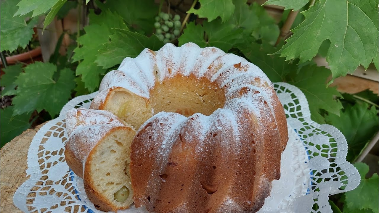 Weintrauben-Joghurtkuchen. Verwöhnt Euch selber mit dieser herbstlichen Mehlspeise.