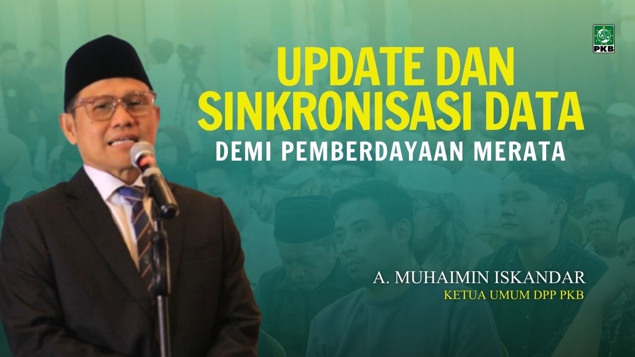 Update & Sinkronisasi Data Demi Pemberdayaan Merata - Muhaimin Iskandar