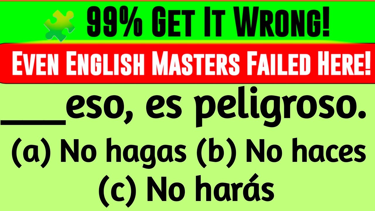 🥰 Aprende Inglés Paso a Paso: 20 Preguntas de Gramática que Te Harán Pensar