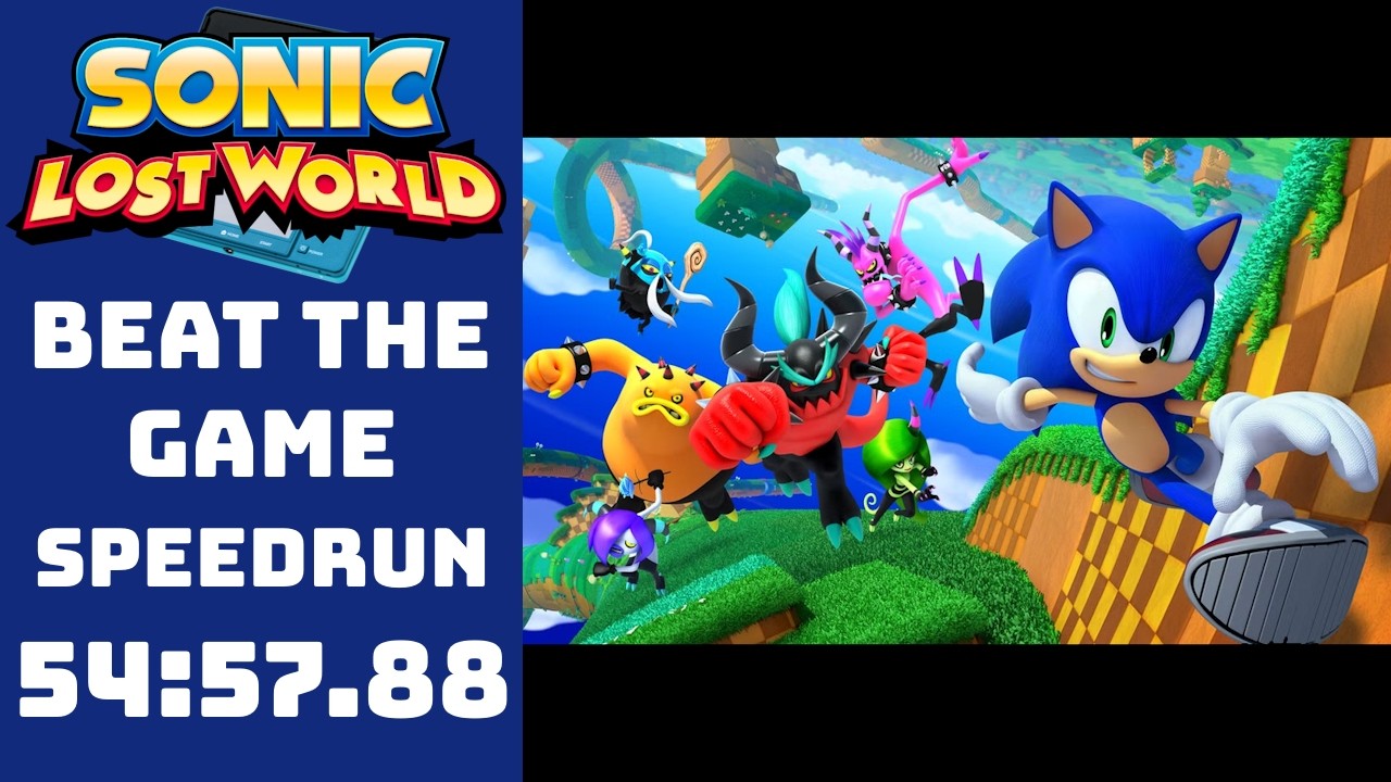 Sonic Lost World Speedrun - 54:57.88