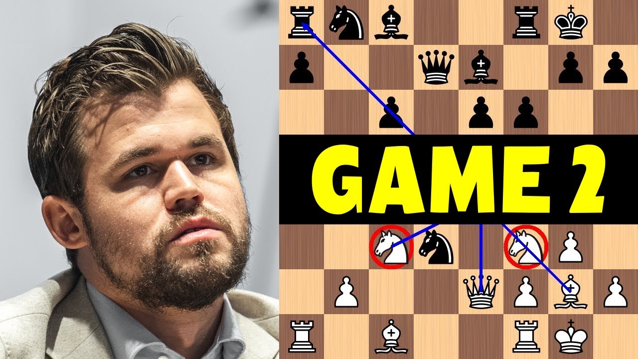 Carlsen vs Nepomniachtchi | Game 2 - 2021 FIDE World Chess Championship