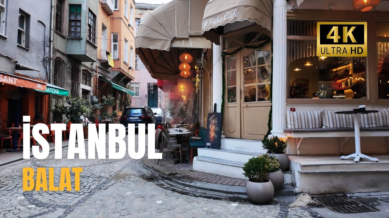 Istanbul Balat : The Most Colorful Streets & Historic Houses - 4K 60p | Turkey
