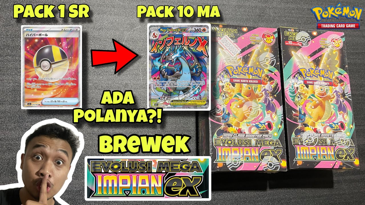 ADA POLANYA?! Pembuktian Brewek Pokemon set Mega Impian ex