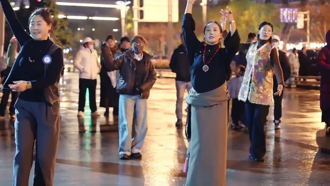 移动广场藏族舞《同心合意》🌹Tibetan dance 💖  tibetan guozhuang dance💖tibetan song💖