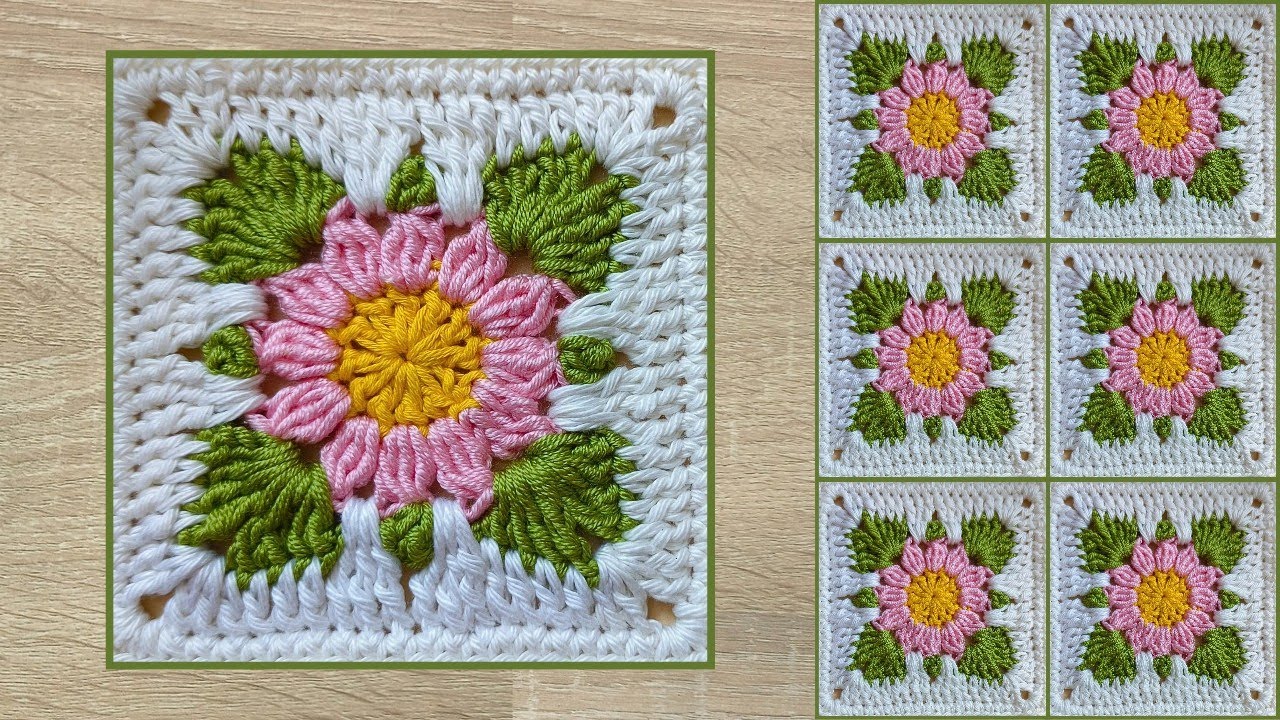 Perfect Flower Blanket 👉Crochet Flower Granny square 👉perfect Beginner's design For Throw @sara1111 