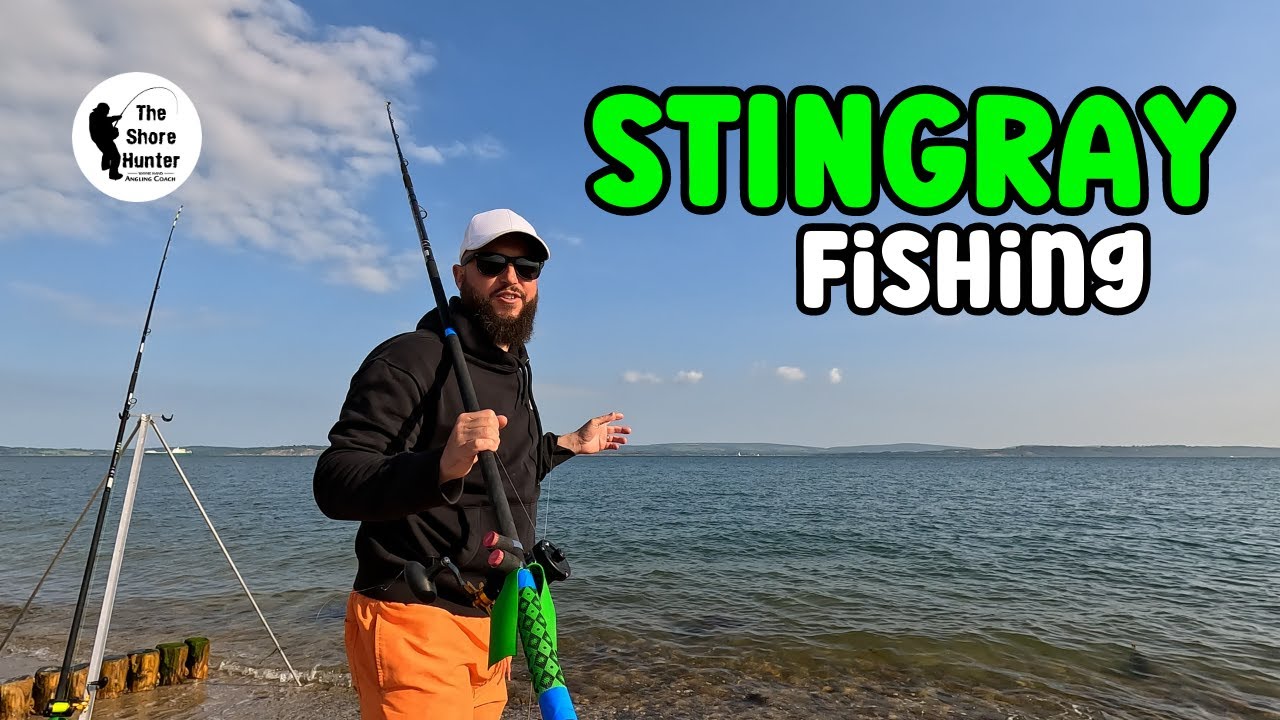 UK Beach Fishing.Stingray Fishing. The Shore Hunter. Wayne Hand 4K