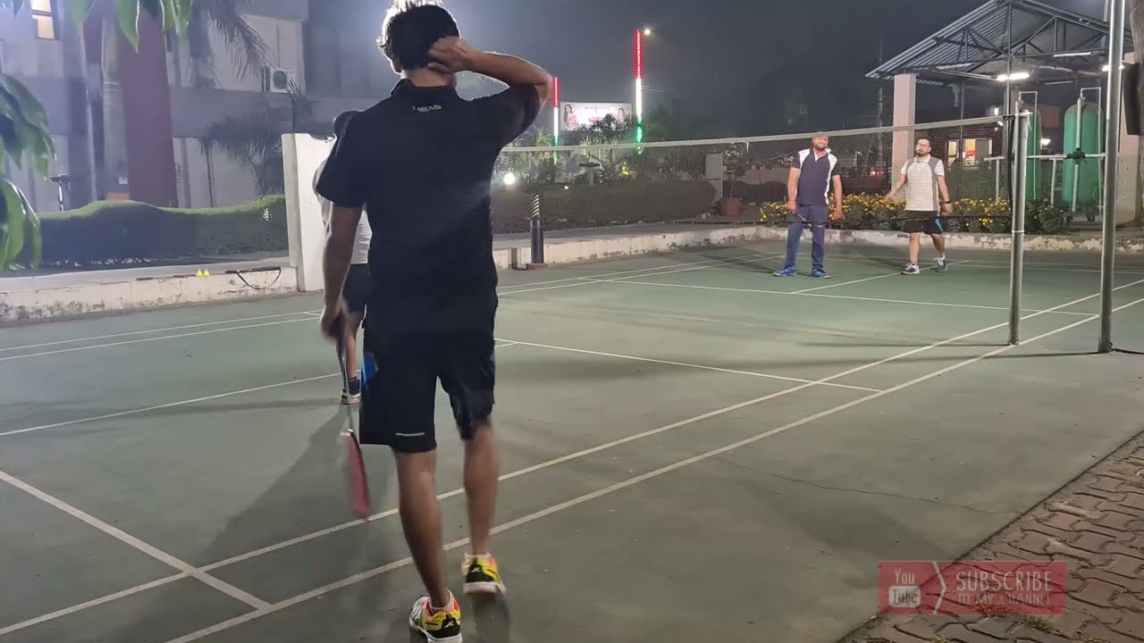 Badminton match 3rd set with yonex astrox 7dg badminton racket