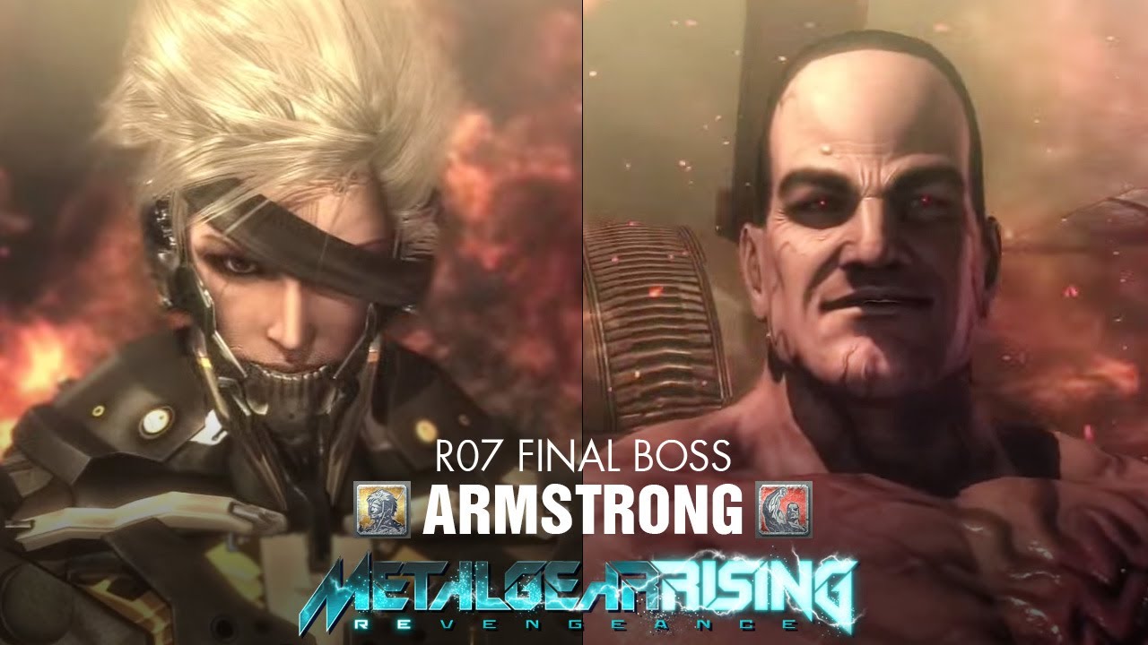 [60fps] Metal Gear Rising - R07 Final Boss - Armstrong S Rank (Revengeance)