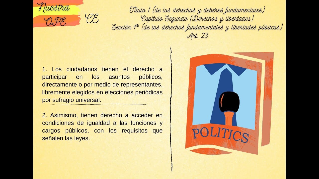 Artículo 23 de la Constitución Española