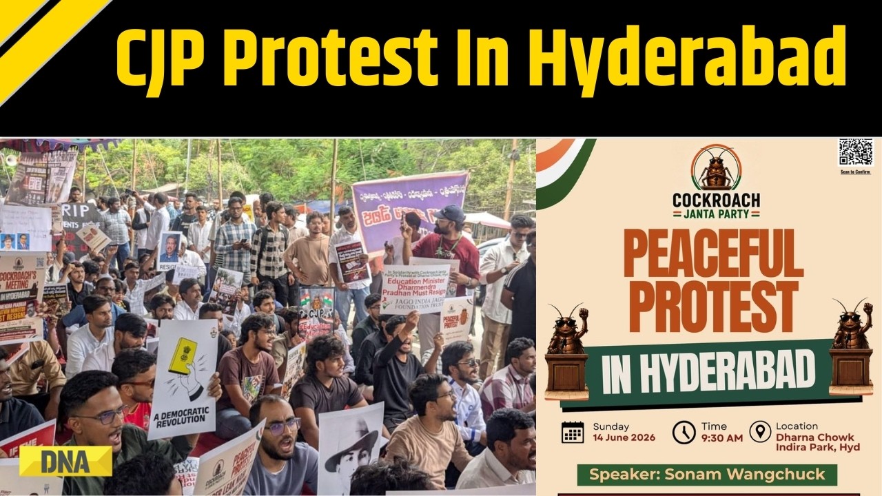 CJP Protest: Cockroach Janta Party Stage Protest In Hyderabad, Sonam Wangchuk Joins Protest