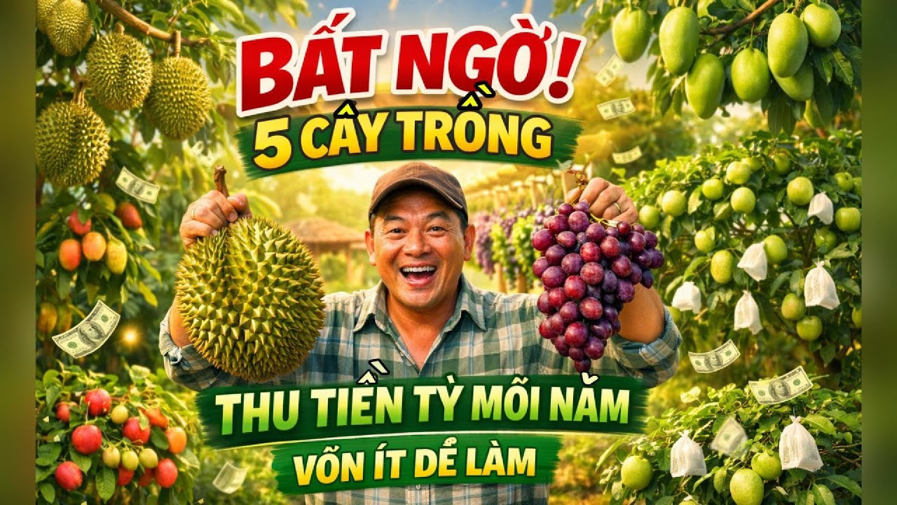 NÔNG DÂN ĐỔI ĐỜI NHỜ 5 CÂY TRỒNG NÀY