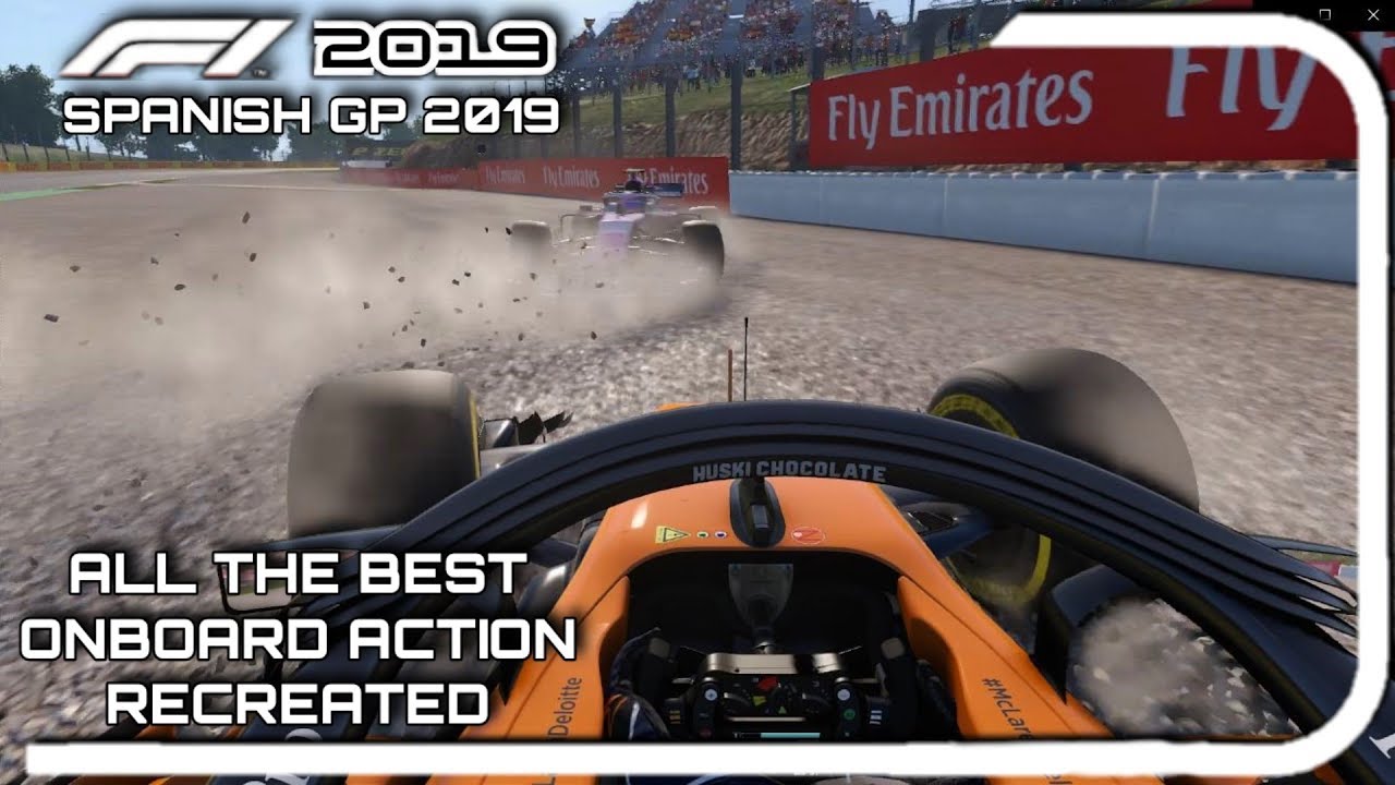 F1 2019 RECREATION: ALL THE BEST ONBOARD ACTION FROM SPAIN 2019