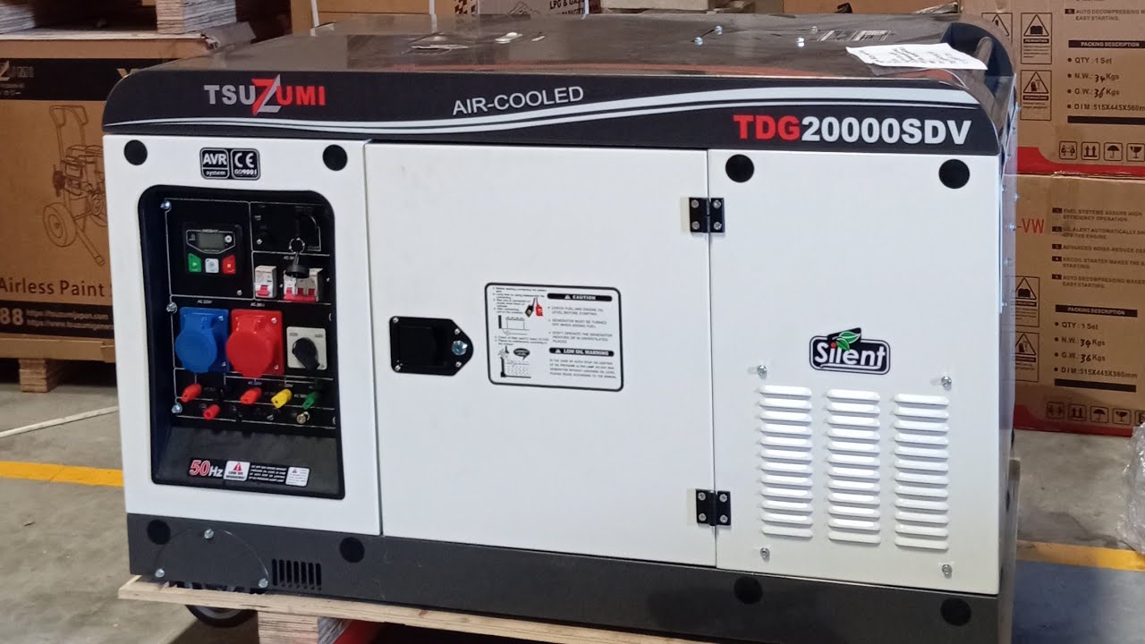 Genset Silent 20 KVA Tsuzumi TDG 20000SDV Japan Technology | Genset Surabaya Terlaris 0878.0104.0101