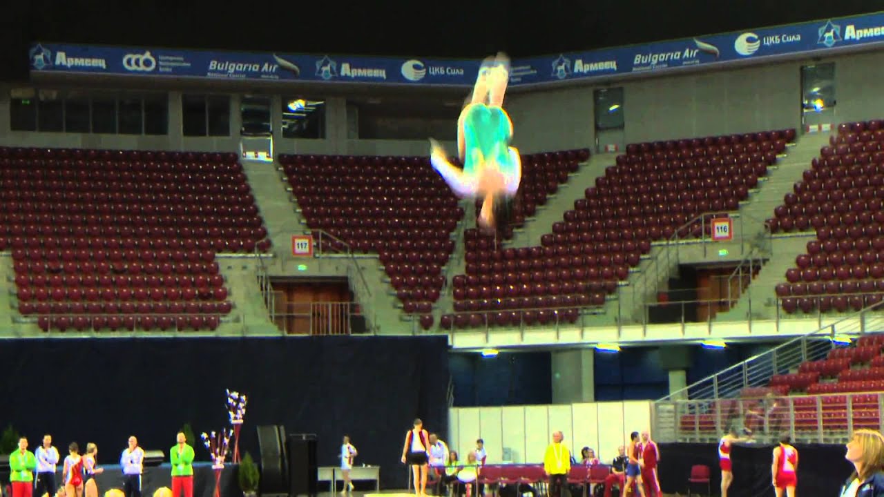 Christine HALL (AUS) -- 2013 Double-Mini Trampoline Worlds, Qualifications
