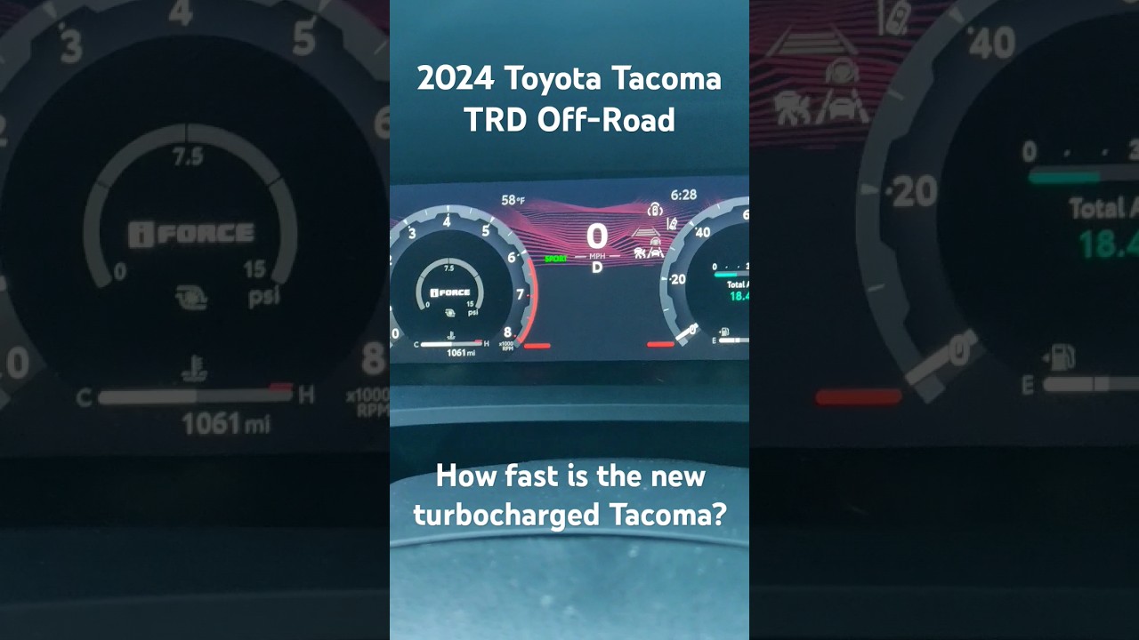 2024 Toyota Tacoma TRD Off-Road | 0-60 mph Test  #tacoma #speed